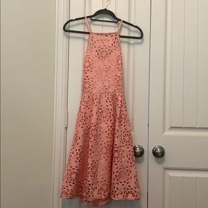 Pink Eyelet Dress
